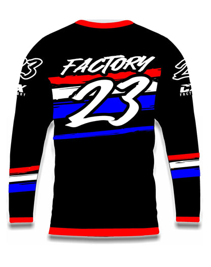 CX Factory Classic Stripe Jersey - Red/White/Blue