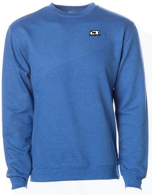 Long Sleeve Small Embroidered Logo - Blue